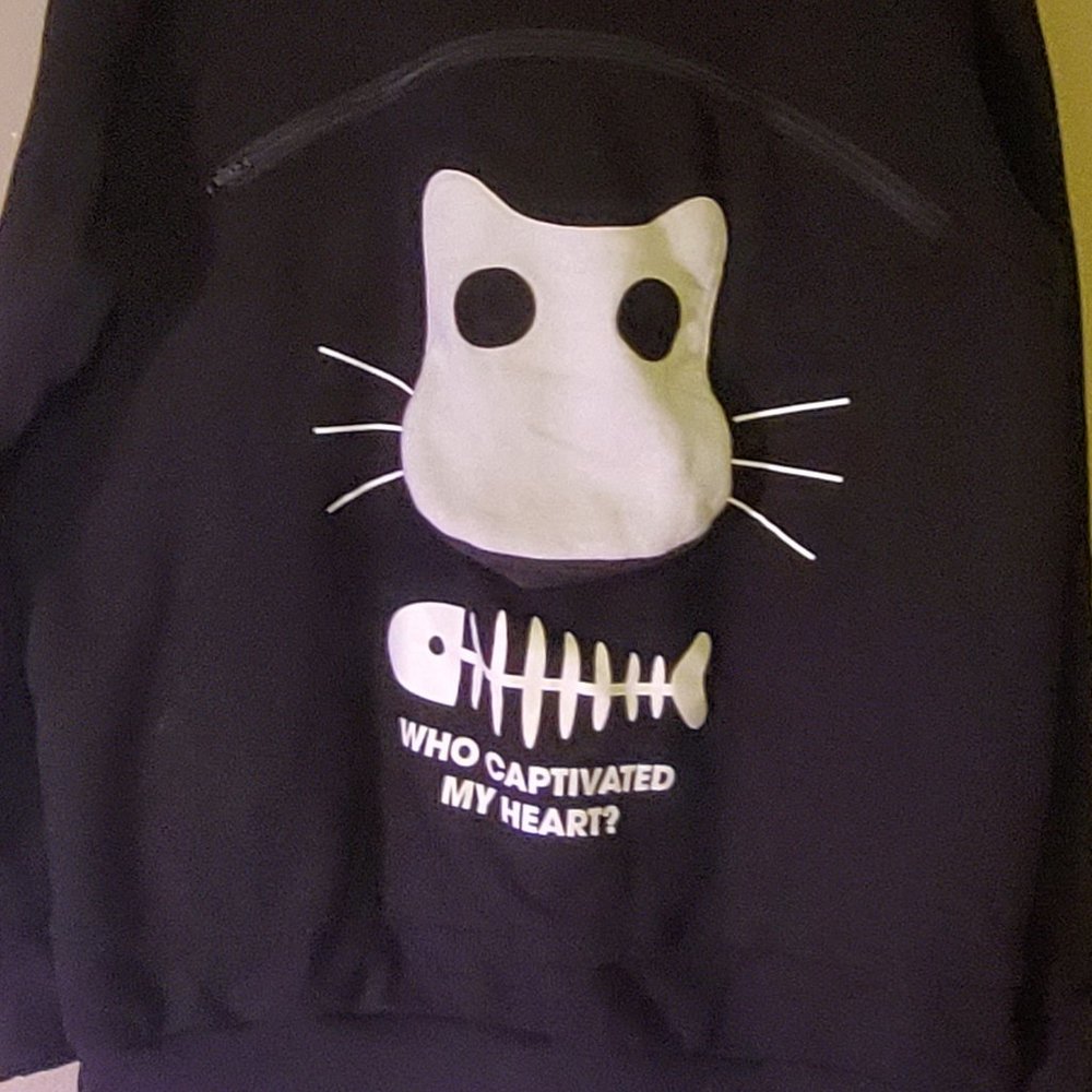 Black Pet Carrier Hoodie Sweatshirt - UNISEX - (IKEA PANDA NOT INCLUDED)